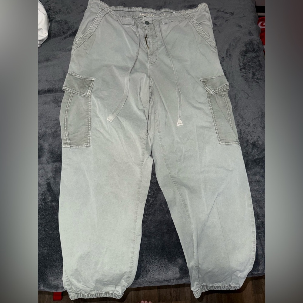 American Eagle Outfitters Women’s Cargo Joggers - olive green